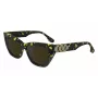 Victoria Beckham VB668S5516012 Damen eckige Sonnenbrille Schwarz Acetat Graue Gläser 55/16/145 mm