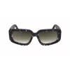 Victoria Beckham VB670S-010 Damen übergroße eckige Sonnenbrille Schwarzes Acetat Graues Glas 54mm