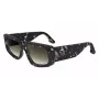 Victoria Beckham VB670S-010 Damen übergroße eckige Sonnenbrille Schwarzes Acetat Graues Glas 54mm