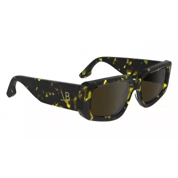 Victoria Beckham VB670S5417012 Damen-Sonnenbrille - Schwarzer Acetatrahmen, graue Gläser, 54/17/145 mm
