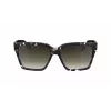 Victoria Beckham VB672S5715010 Damen übergroße eckige Sonnenbrille - Schwarzer Acetatrahmen, graue Polycarbonat-Gläser, 57/15/140 mm