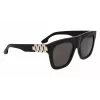 Victoria Beckham VB675S5220001 Damen-Sonnenbrille - Schwarzer Acetatrahmen, graue Polycarbonatgläser, 52 mm