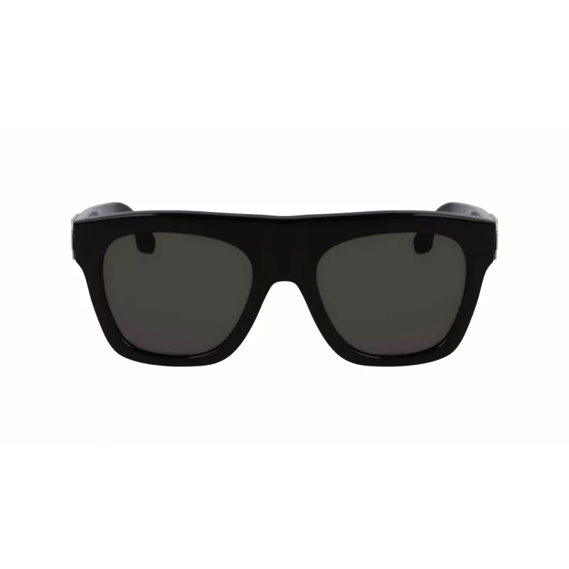 Victoria Beckham VB675S5220001 Damen-Sonnenbrille - Schwarzer Acetatrahmen, graue Polycarbonatgläser, 52 mm