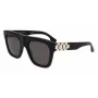 Victoria Beckham VB675S5220001 Damen-Sonnenbrille - Schwarzer Acetatrahmen, graue Polycarbonatgläser, 52 mm