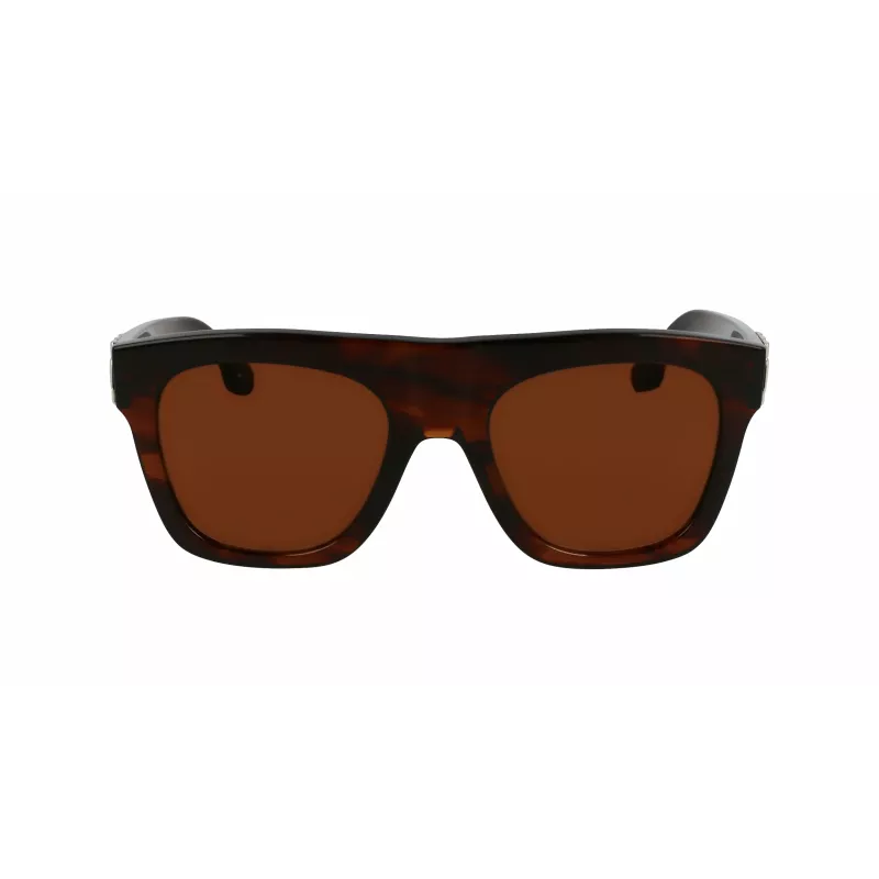 Victoria Beckham VB675S5220227 Damen übergroße eckige Sonnenbrille, Dark Havana, Verlaufsgläser Grau, 52 mm