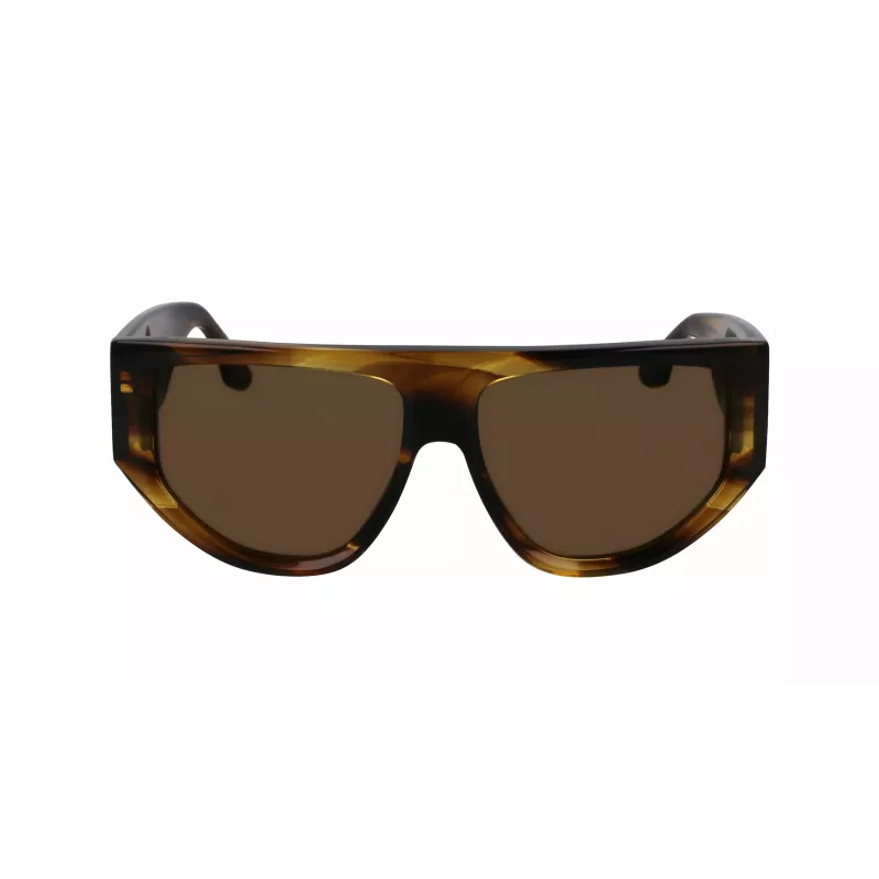 Victoria Beckham VB676S Damen-Sonnenbrille - Havanna-Braun Acetatrahmen mit braunen Gradientengläsern - 55/14/145 mm