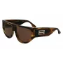 Victoria Beckham VB676S Damen-Sonnenbrille - Havanna-Braun Acetatrahmen mit braunen Gradientengläsern - 55/14/145 mm