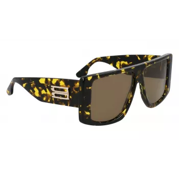 Victoria Beckham VB678S5713012 Damen-Sonnenbrille - Schwarzer Rahmen, dunkelgraue Gradientengläser - 57/13/145 mm