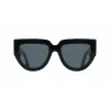 Victoria Beckham VB679S 53mm Square Sunglasses für Damen, Schwarzer Rahmen, Graue UV400-Gläser