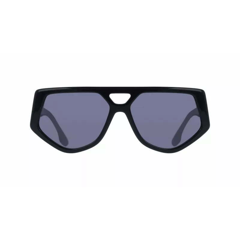 Victoria Beckham VB681S5815001 Damen eckige Sonnenbrille Schwarzer Acetatrahmen Graue Gläser 58mm