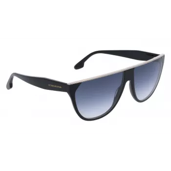 Victoria Beckham VB682S Sonnenbrille Damen Schwarz Acetat Graue Gläser 61mm