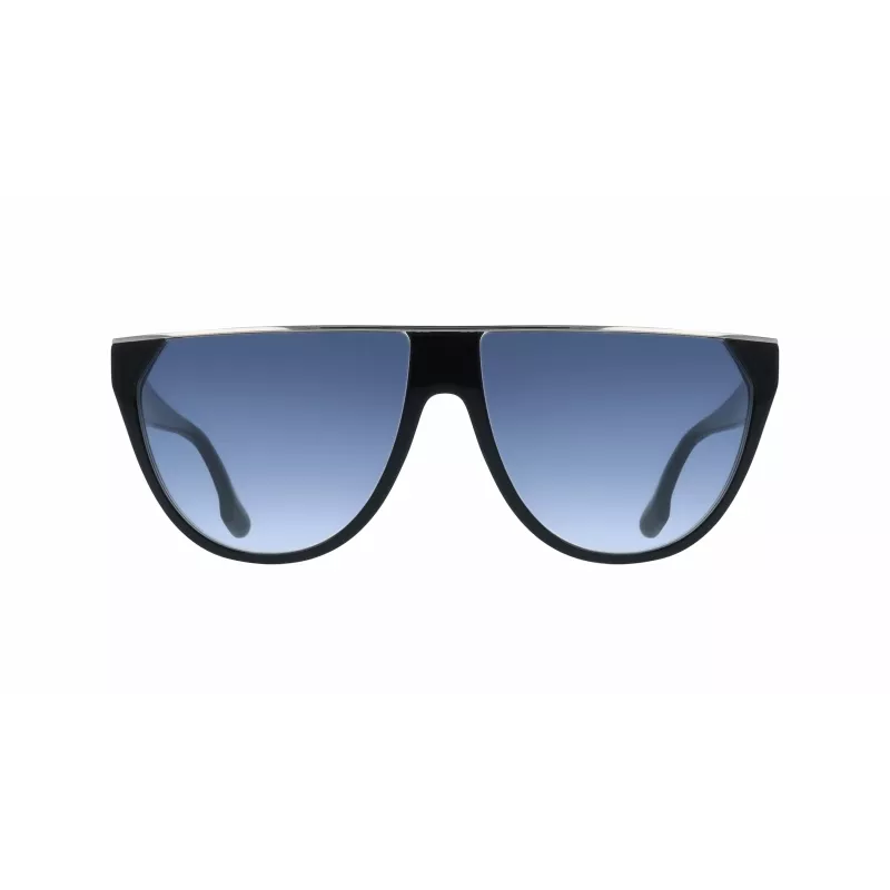 Victoria Beckham VB682S Sonnenbrille Damen Schwarz Acetat Graue Gläser 61mm