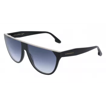 Victoria Beckham VB682S Sonnenbrille Damen Schwarz Acetat Graue Gläser 61mm