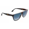 Victoria Beckham VB682S6113234 Damen übergroße eckige Sonnenbrille Havana Braun Gradient