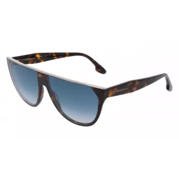 Victoria Beckham VB682S6113234 Damen übergroße eckige Sonnenbrille Havana Braun Gradient
