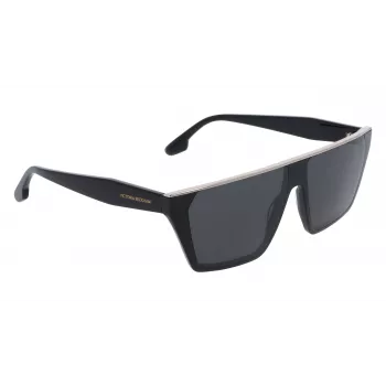 Victoria Beckham VB683S5812001 Damen-Sonnenbrille - Schwarzer Acetat-Rahmen, graue Gläser, 58 mm
