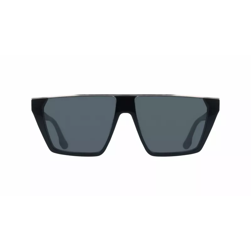 Victoria Beckham VB683S5812001 Damen-Sonnenbrille - Schwarzer Acetat-Rahmen, graue Gläser, 58 mm