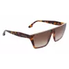 Victoria Beckham VB683S5812215 Damen-Sonnenbrille - Schwarz/Grau - 58/12/145 mm