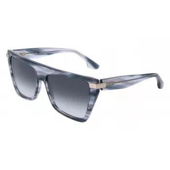 Victoria Beckham VB684S 5715035 Damen-Sonnenbrille, eckig, Havana Braun Verlauf, 57 mm