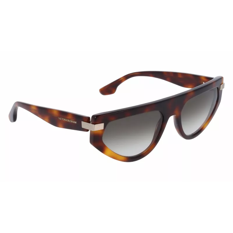 Victoria Beckham VB685S5618215 Damen eckige Acetat-Sonnenbrille Havana Brown Gradient 56/18/140