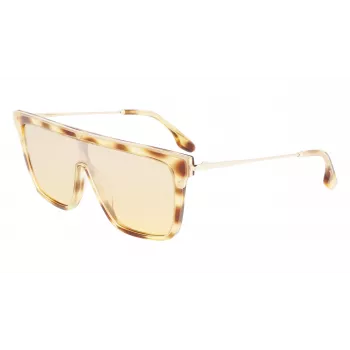Victoria Beckham Damen Cat-Eye-Sonnenbrille VB650S5319222 Havana Acetat Braun Verlaufsglas 53mm