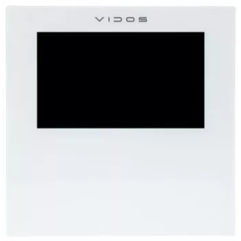 VIDOS 2IP M201W Video-Gegensprechmonitor, 7 Zoll TFT-LCD, Wi-Fi, PoE, Weiß
