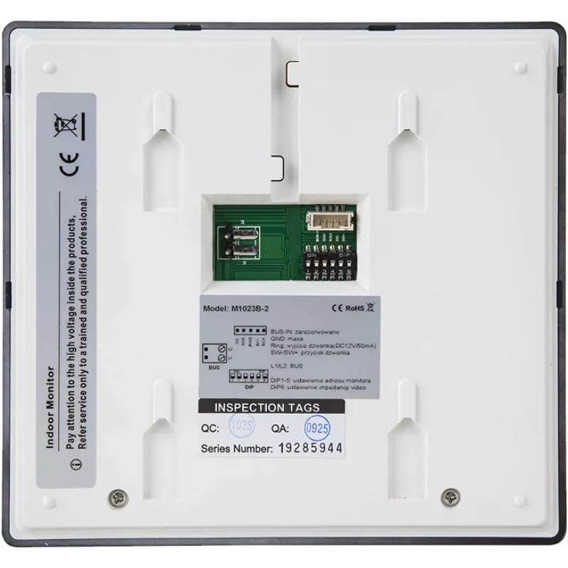 VIDOS DUO M1023B-2 7-Zoll TFT-LCD Video-Türsprechmonitor, Schwarz
