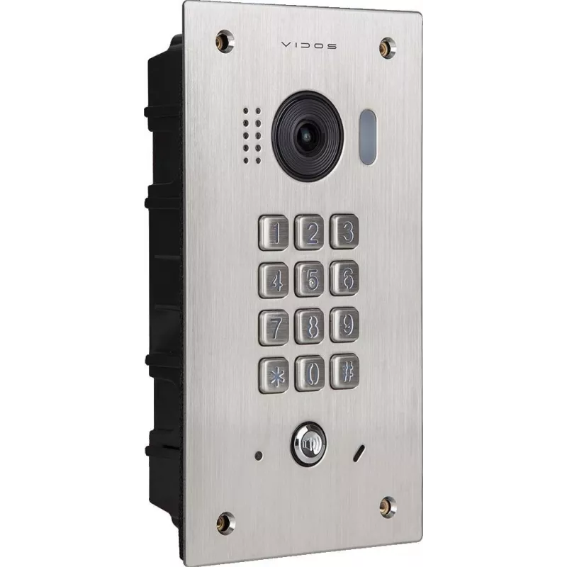 VIDOS DUO S1411D Türstation - Full HD 1080p, 2-Draht, IP65, Silber