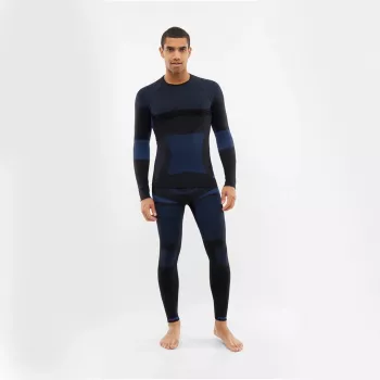 Viking Base Layer Dante Herren-Set - Thermounterwäsche für Herren, Schwarz, Größe L