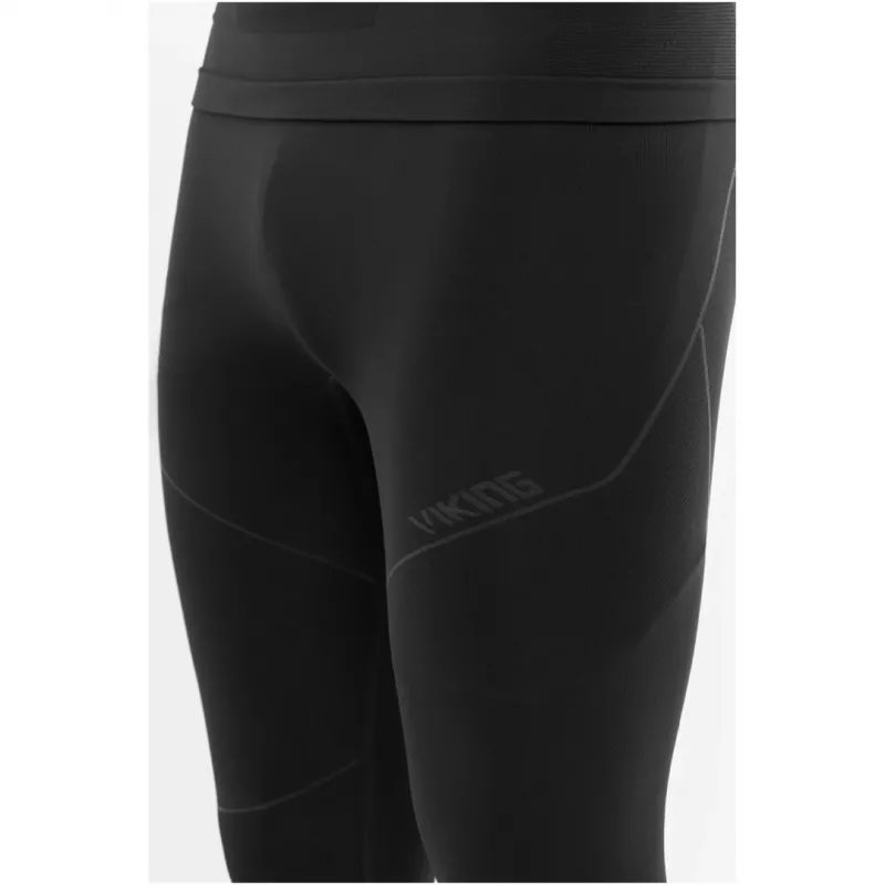 VIKING Gary Set Herren-Thermounterwäsche-Set aus Bambus, Größe M, Schwarz