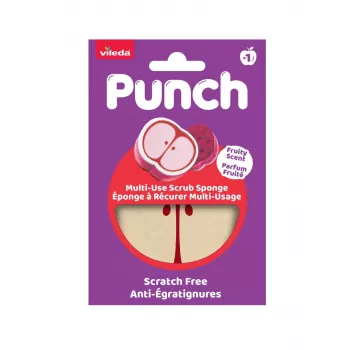 Vileda Punch Allzweck-Schwamm – Apfel, 1 Stück