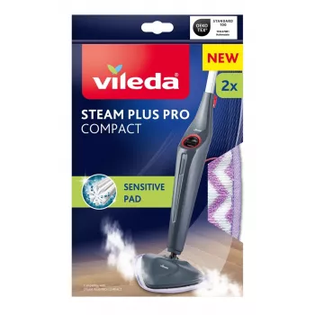 Vileda Steam Plus Sensitive Dampfwischmopp-Nachfüllpads (2er-Pack)