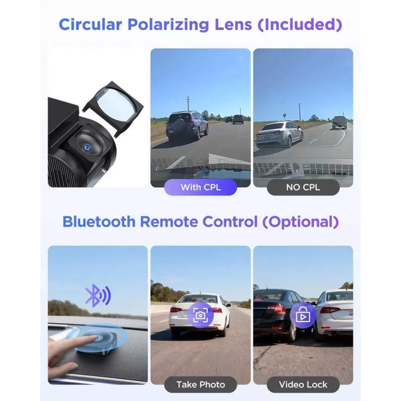 VIOFO A119M Pro 2K QHD Dashcam mit Sony STARVIS 2 IMX675, integriertem GPS & Wi-Fi, Superkondensator, 140° Sichtfeld, 1,5-Zoll-Display