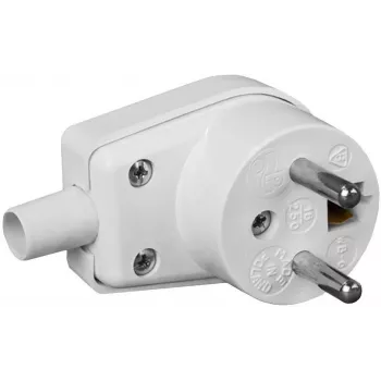 VIPLAST 220-01 Winkel-Netzstecker 16A 250V IP20 Weiß