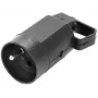 VIPLAST 315-05 Aufputz-Steckdose mit Schutzkontakt, 2P+Z, 16A, 250V, IP20, Schwarz
