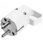 VIPLAST 325-01 Uni-Schuko-Stecker mit Griffring, 16A 250V, IP20, Weiß