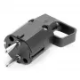 VIPLAST 325-05 Uni-Schuko Stecker mit Erdungskontakt und Griff, 16A 250V, IP20, Schwarz