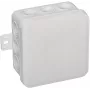 VIPLAST V5 Klik Aufputz-Abzweigdose, leer, 12 Kabeleinführungen, IP54, Weiß, 75x75x41 mm, 035-01