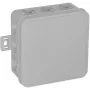 VIPLAST V6 Aufputz-Abzweigdose, leer, 12 Kabeleinführungen, grau, IP54, 85x85x41mm, mit Schnappdeckel
