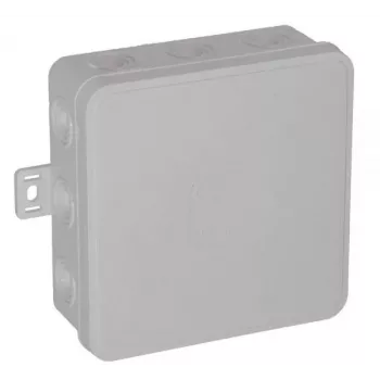 VIPLAST V7 Klik Aufputz-Klemmkasten, leer, 12 Kabeleinführungen, weiß, IP54, 100x100x41mm