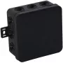 VIPLAST V7 Klik Aufputz-Abzweigdose, leer, 12 Einführungen, Schwarz, IP54, 100x100x41 mm