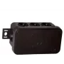VIPLAST V8 Aufputz-Abzweigdose, 8 Einführungen, IP54, Schwarz, 80x45x41mm