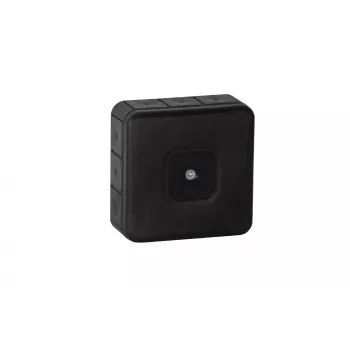 VIPLAST VP-31 Aufputz-Leergehäuse, 12 Durchstoßöffnungen, IP55, Schwarz, 85x85x37 mm