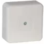 VIPLAST VP-31 Aufputz-Abzweigdose, leer, 12 Kabeleinführungen, IP55, Weiß, 85x85x37 mm