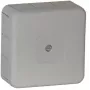 VIPLAST VP-31 Aufputz-Abzweigdose, 12 Durchstoßöffnungen, Grau, IP55, 85x85x37mm