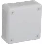 VIPLAST VP-41 Aufputz-Abzweigdose, leer, 12 Kabeleinführungen, weiß, IP55, 98x98x42 mm