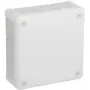VIPLAST VP-51 Aufputz-Leerdose, 12 Kabeleinführungen, Weiß, IP55, 118x118x46 mm