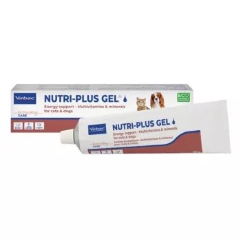 Virbac Nutri-Plus Gel 120g+C hochenergetisches Nahrungsergänzungsmittel für Hunde und Katzen