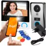 Virone VDP-67 Video-Türsprechanlage FullHD 1080p, 7-Zoll-Farb-LCD-Monitor, RFID-Leser, Tuya Smart Wi-Fi