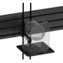 Vision VFM-MNU/P3X75 Robustes Wand- und Schienenmontage-Kit für 3 LCD-Displays 65-75 Zoll Hochformat Stahl Aluminium Schwarz